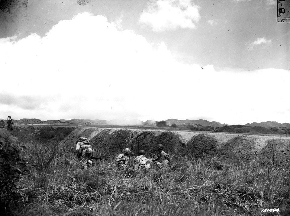 SC 151494 - A-20 bombing demonstration during 25th Division problems. Hawaii, 1942.