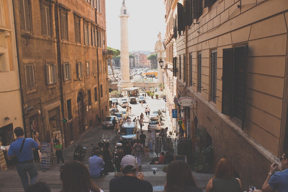 Busy Italian Street