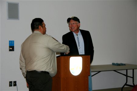 Interior Secretary Salazar in Indiana photo