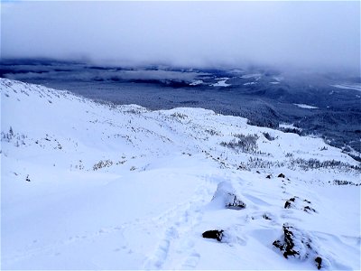 20211217-GP- Looking down ridge from 5300 by Andy Goodwin