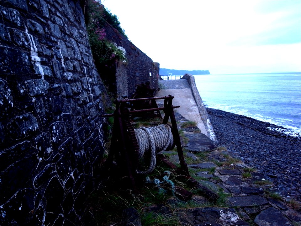 High Tide at Bucks Mills, Clovelly, North Devon , UK