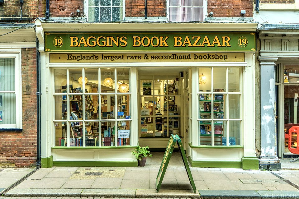 BAGGINS BOOK BAZAAR. ENGLANDS LARGEST RARE & SECONDHAND BOOKSTORE