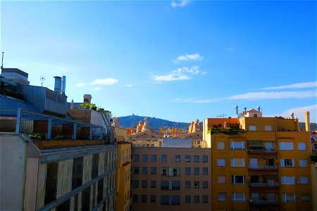 A view of La Pedrera roof from our hotel roof photo