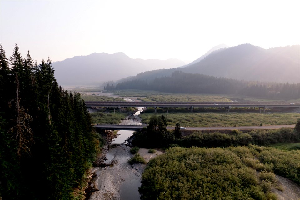 Gold Creek Pond and Valley-before-Snoqualmie Pass-14