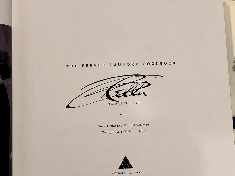 French Laundry Take Home / Signed Cookbook