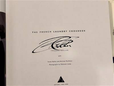 French Laundry Take Home / Signed Cookbook photo