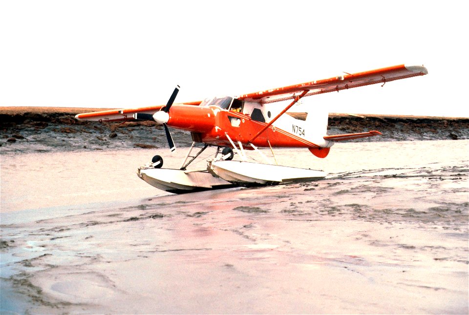 N754 on river bank