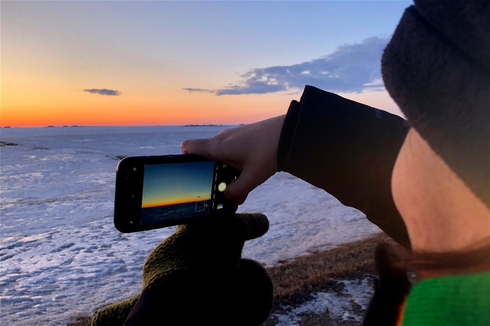Capturing the captured sunset