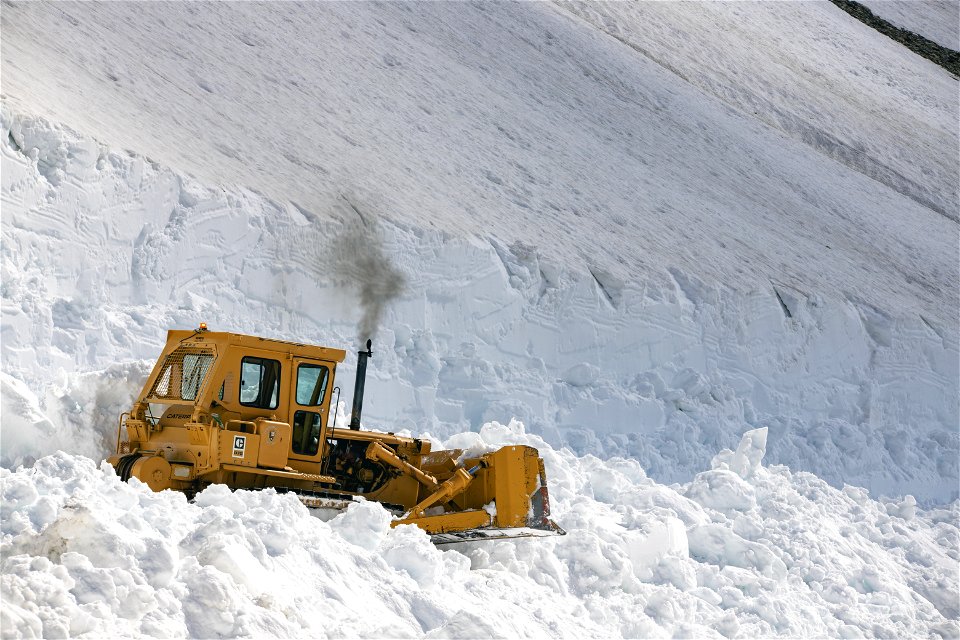 Plowing Going-to-the-Sun Road in 2023 photo