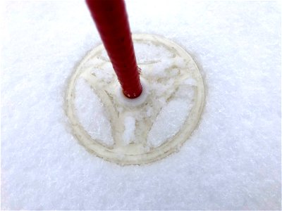 Stamp With the Ski Pole