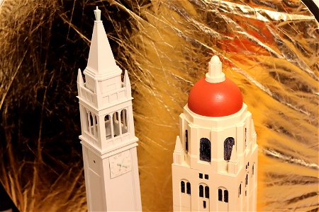 Sather Tower and Hoover Tower 3d Print photo