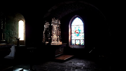 Eglise d'Apchon. Retable