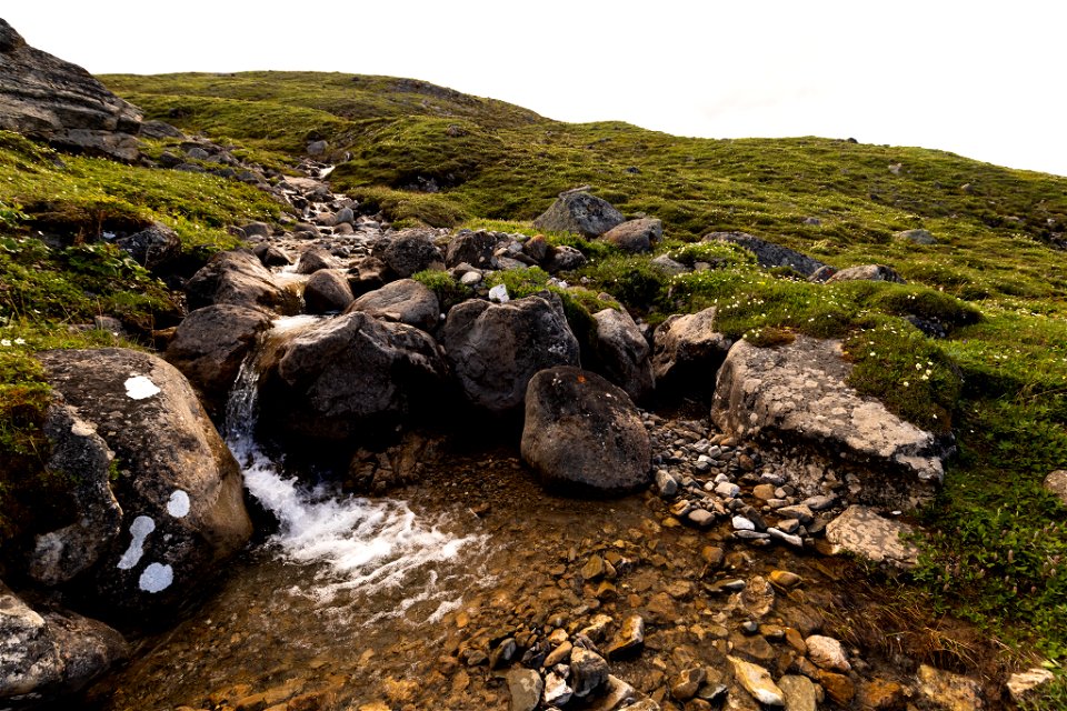 Mountain stream in Atigun Gorge