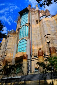 The exposed concrete where the final parts of La Sagrada Familia will be finished in supposedly four years