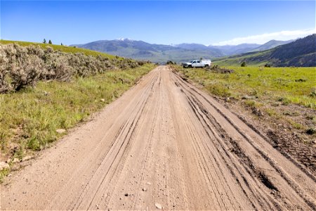 Yellowstone flood event 2022: initial improvements on Old Gardiner Road after flood