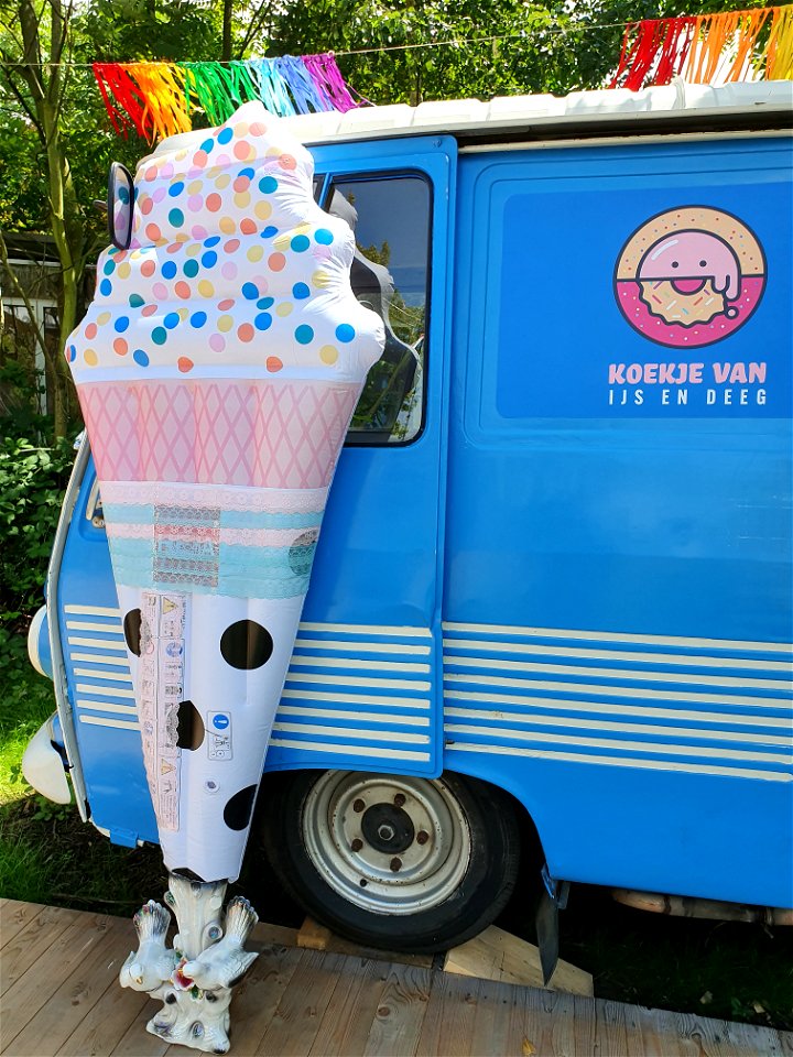Koekje van ijs en deeg