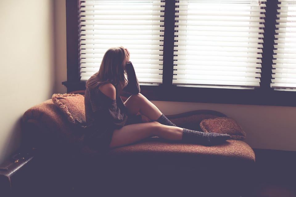 Attractive Woman By Window photo