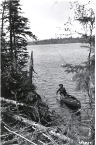 Canoe in Clear Lake, 1921