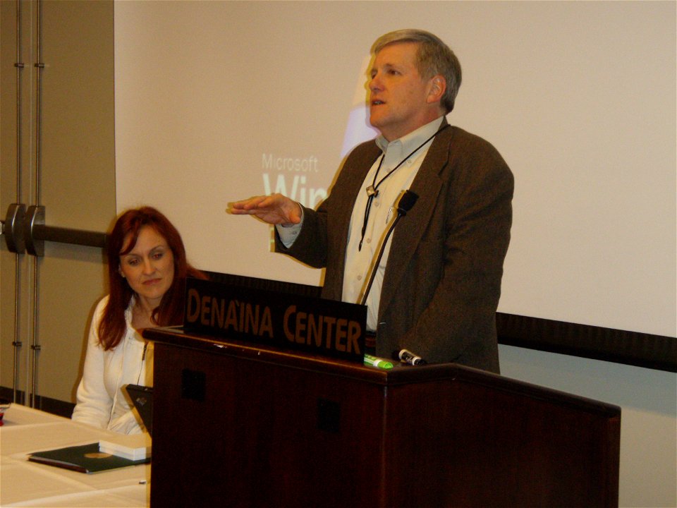 Deputy Sec of Interior, David Hayes, speaks to students