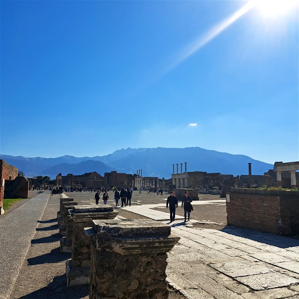 Forum Ruins Pompeii Italy
