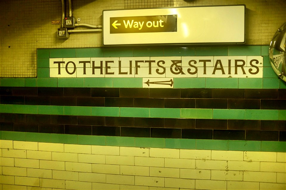 Old tile signage at Russel. square