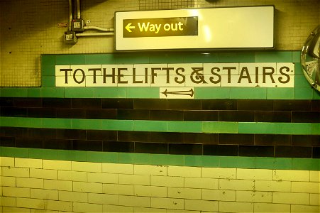 Old tile signage at Russel. square photo