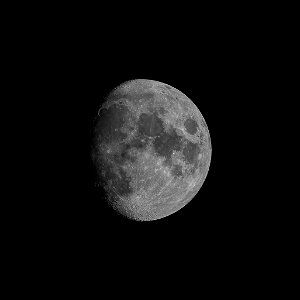 Day 289 - 86% Illuminated Waxing Gibbous Moon photo