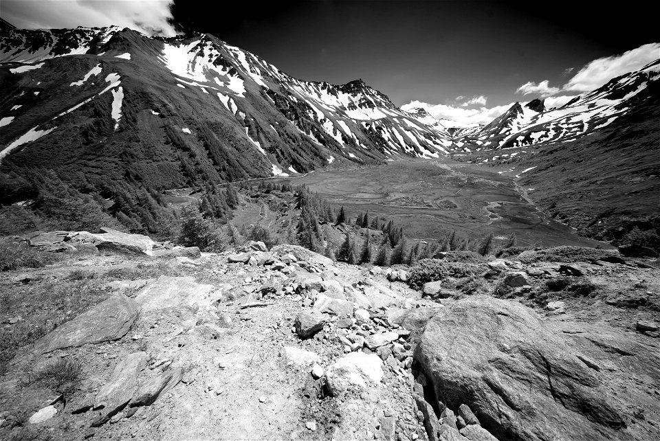 From Miage moraine (Mont Blanc zone)