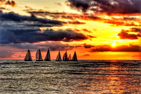A sunset sail. photo