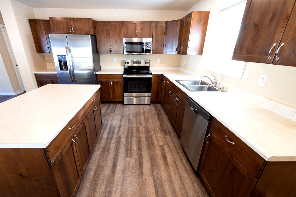 Housing improvement project goal 1: two-bedroom unit, kitchen