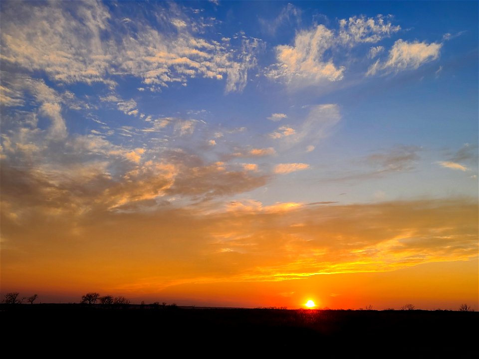 Sunset over Eldridge WPA Lake Andes Wetland Management District South Dakota photo