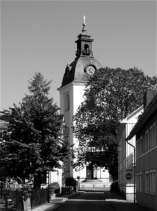 Filipstads kyrka från Kyrkogatan photo