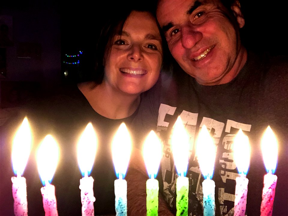Alan and Cori Hanukkah Selfie 8 of 8
