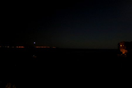 I don't know, a sailboat anchored in the bay overnight and I thought that was neat photo