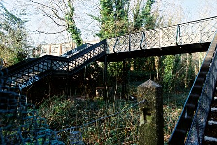 Footbridge at site of Spencer Road halt.