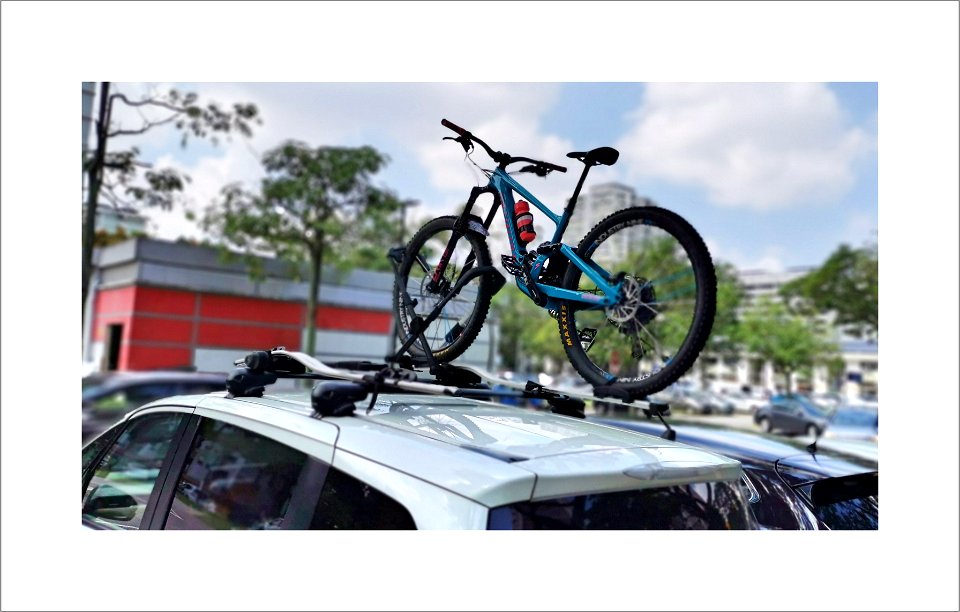 Bike on car photo