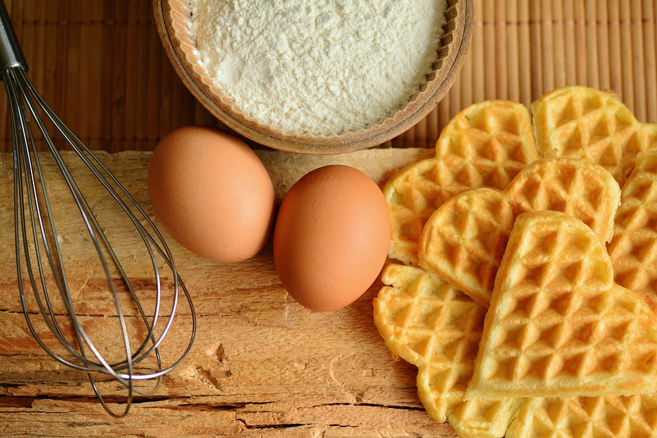 Eggs & Waffles Breakfast
