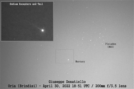 Mercury exosphere and Sodium Tail (v.2) photo