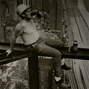 Detail, John Hancock Construction Worker