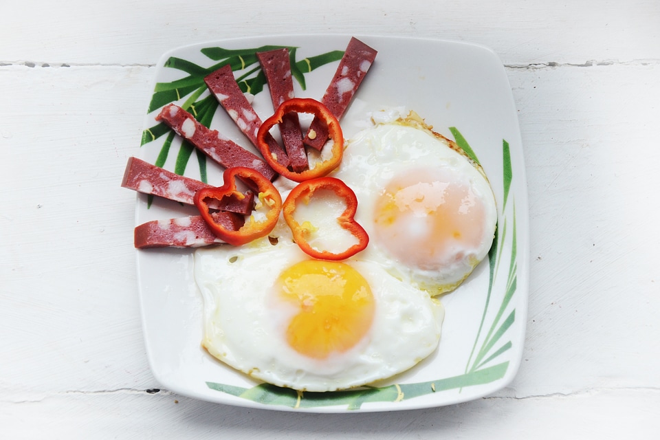 Fried Breakfast on Plate photo