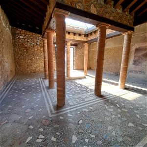 Impluvium House of Menander  Ruins Pompeii Italy