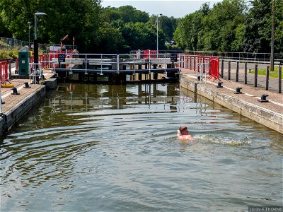 The Environment Agency is warning people of the dangers of swimming near or jumping off its locks, weirs, and bridges. photo