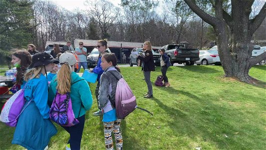 Girl Scouts at Rapidan Camp
