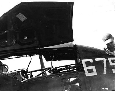 SC 171602 - First Island Command, New Caledonia. P-39 P-5 photo ship crashed into by Moth while it was landing in an airfield in New Guinea. 4 January, 1943. photo