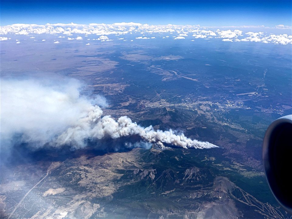 Pipeline Fire from 30K feet