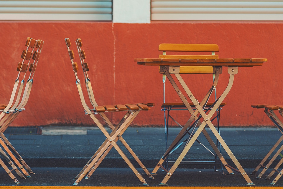 Chairs & Tables at Cafe Restaurant