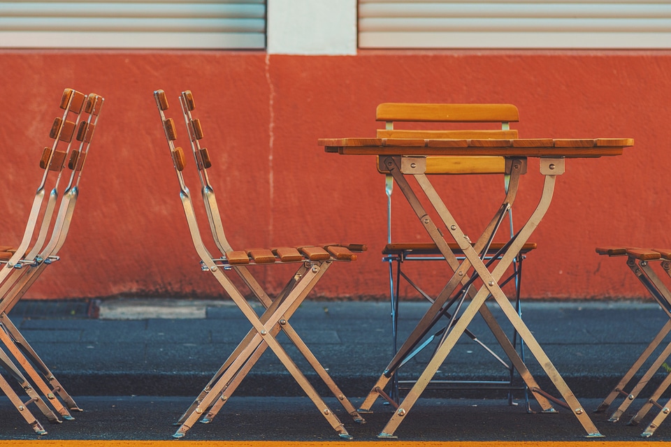 Chairs & Tables at Cafe Restaurant photo