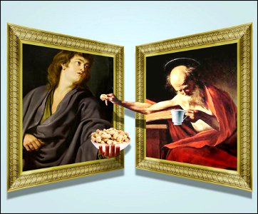 Saint Matthew and Saint Jerome photo