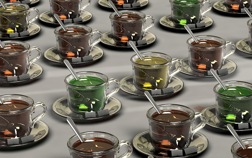 Glass cup spoon sugar