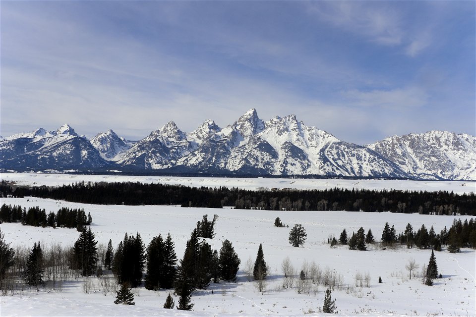 Teton Point Turnout in Winter